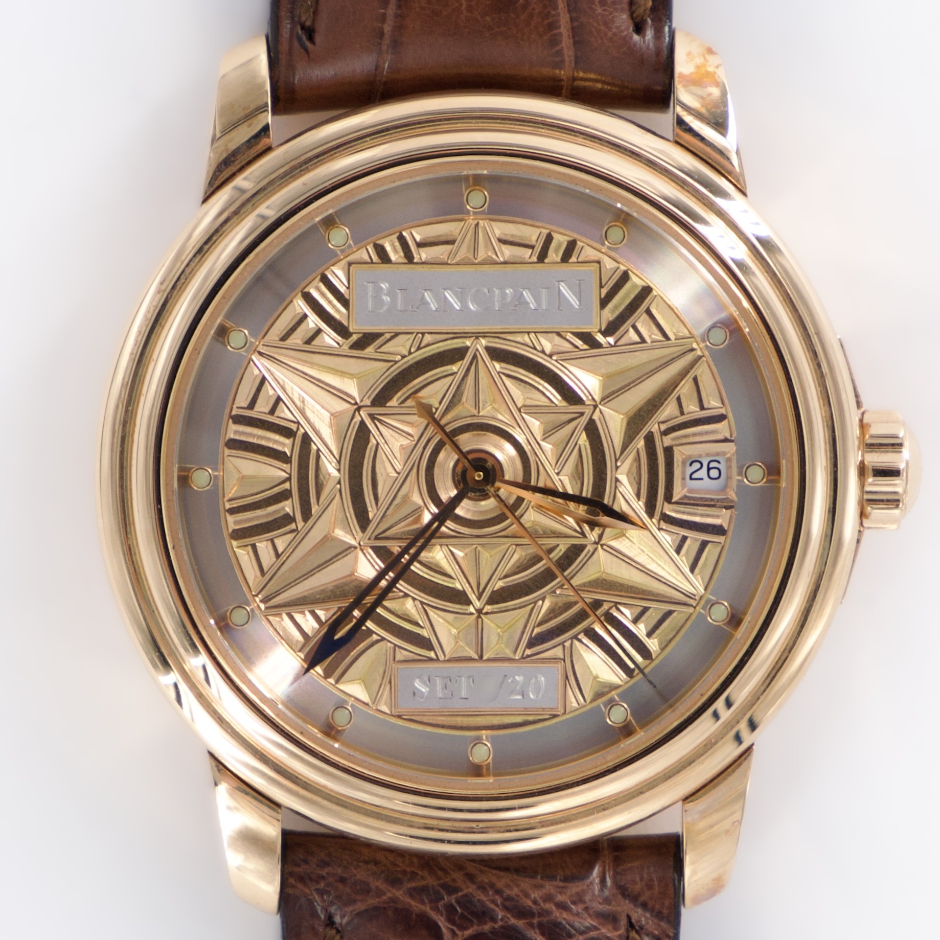ブランパン（BLANCPAIN）　レマンハーフハンター　六芒星　20本限定　Ref.3100-3633R-53　メーカー保証書、箱付　2003年　自動巻　KRS1089