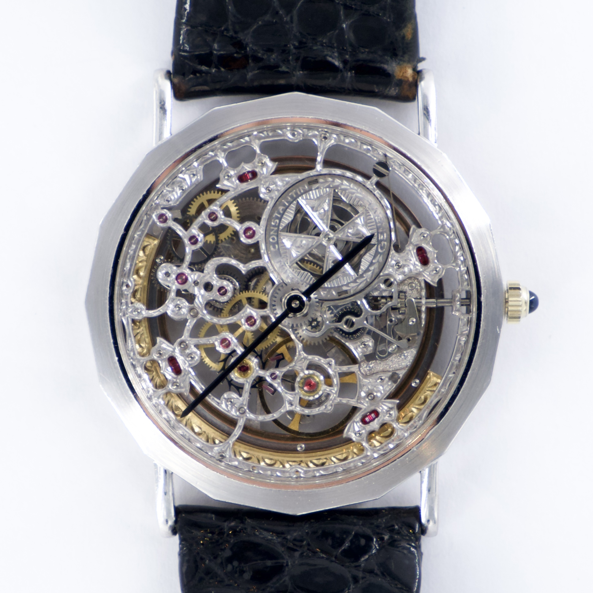 スケルトン（Skeleton）　メッシュドール（Mesh Doll）　Ref.43030/000G-0　メーカー保証書付　1992年　自動巻　KRS1318