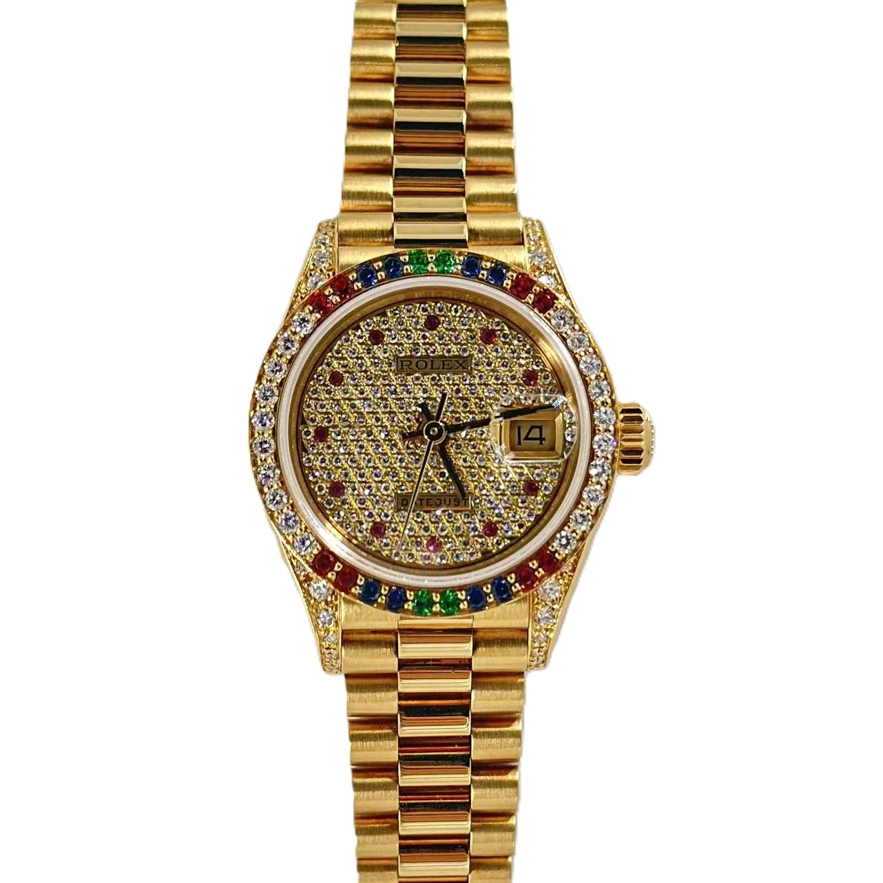 デイトジャスト（Datejust）　Ref.69038G　　　　三色石ベゼル　　保証書付　　1988年　　KRS754