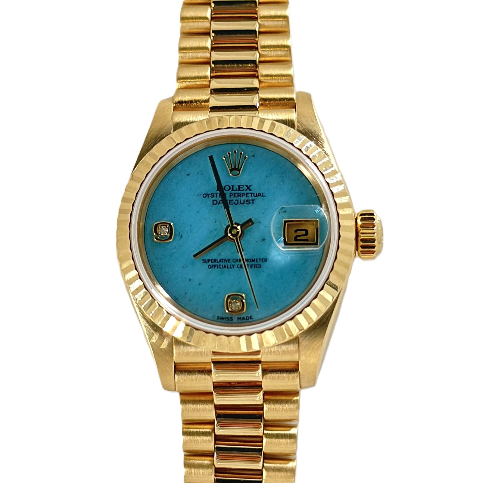デイトジャスト（Datejust）　Ref.79178 2BR　ブルージェイド文字盤　メーカー保証書、メーカーサービス保証書付　2000年　自動巻　KRS1552