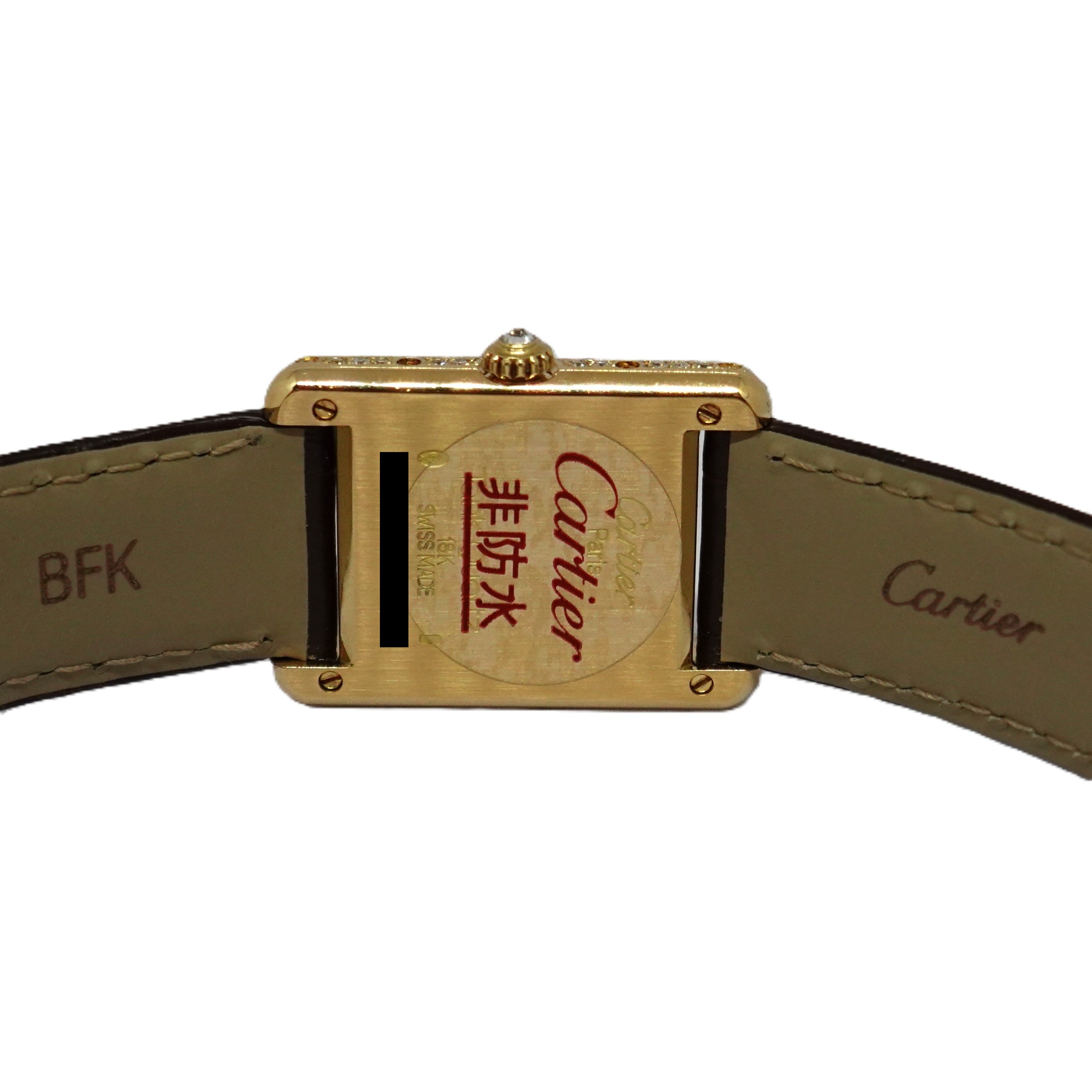 タンクルイ（Tank Louis）　パヴェダイヤ文字盤（PAVE Diamond Dial）　Ref.66013　メーカー修理明細付　クォーツ　KRS1596