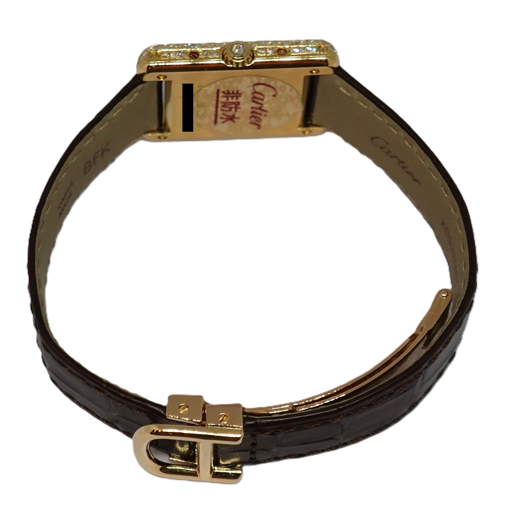 タンクルイ（Tank Louis）　パヴェダイヤ文字盤（PAVE Diamond Dial）　Ref.66013　メーカー修理明細付　クォーツ　KRS1596