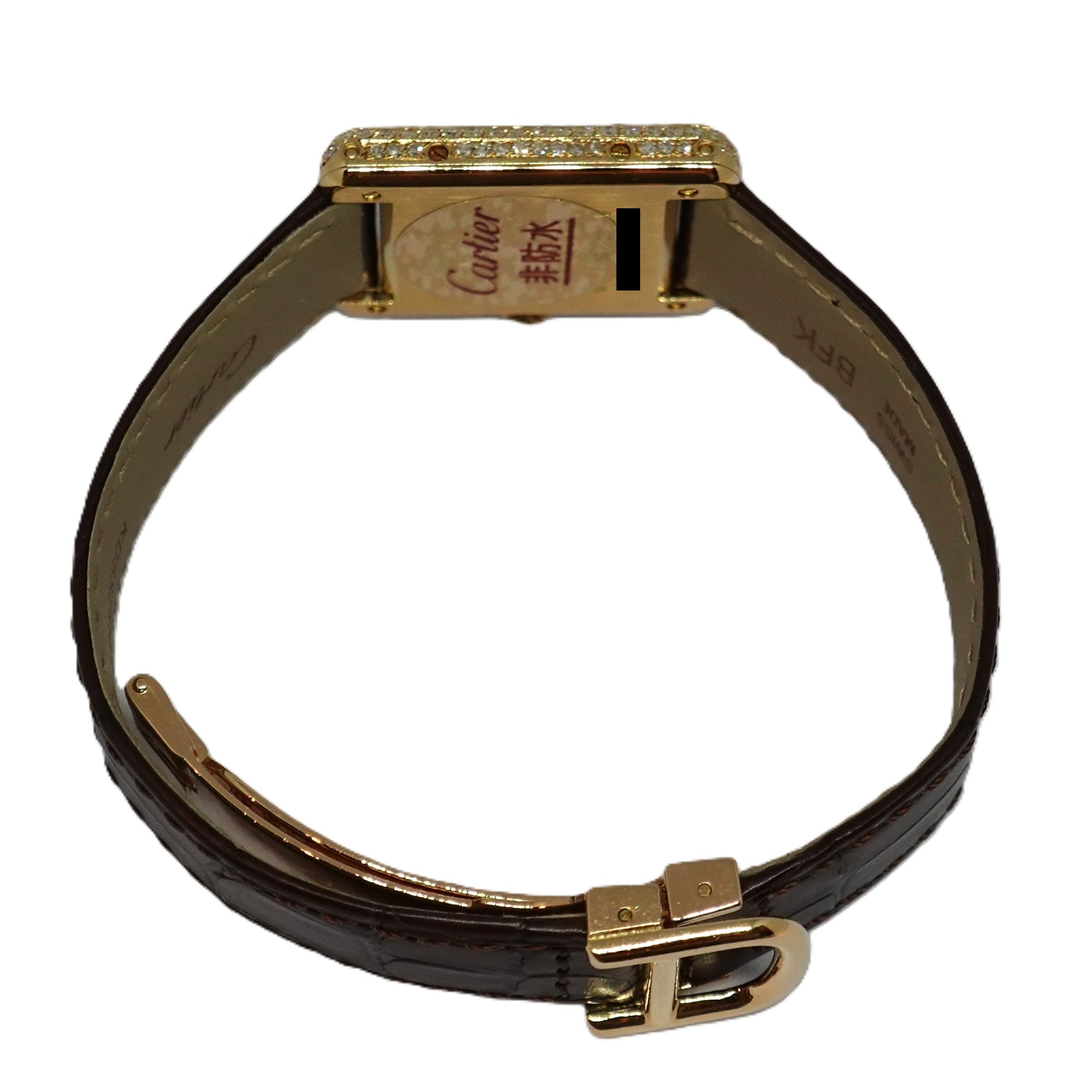 タンクルイ（Tank Louis）　パヴェダイヤ文字盤（PAVE Diamond Dial）　Ref.66013　メーカー修理明細付　クォーツ　KRS1596