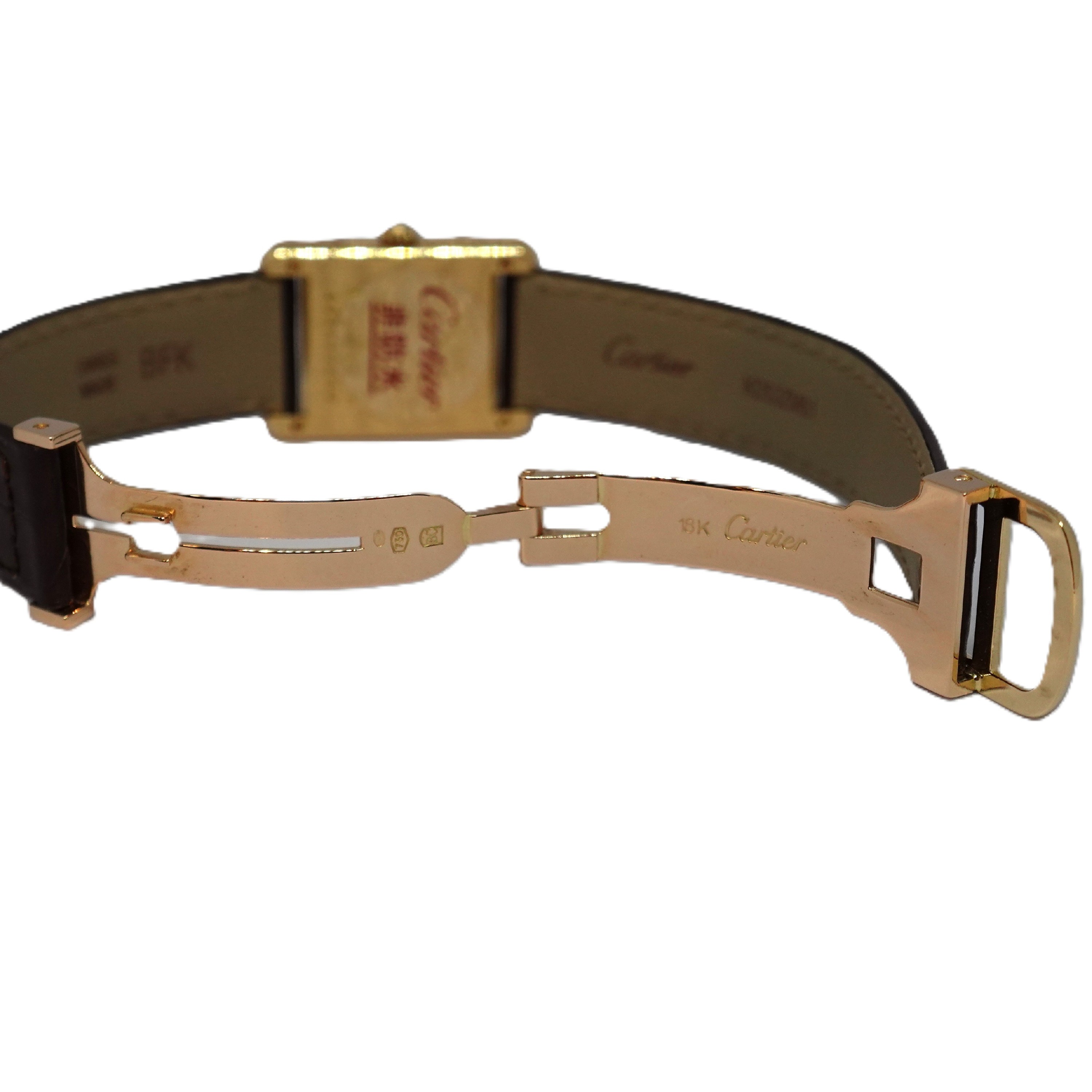 タンクルイ（Tank Louis）　パヴェダイヤ文字盤（PAVE Diamond Dial）　Ref.66013　メーカー修理明細付　クォーツ　KRS1596