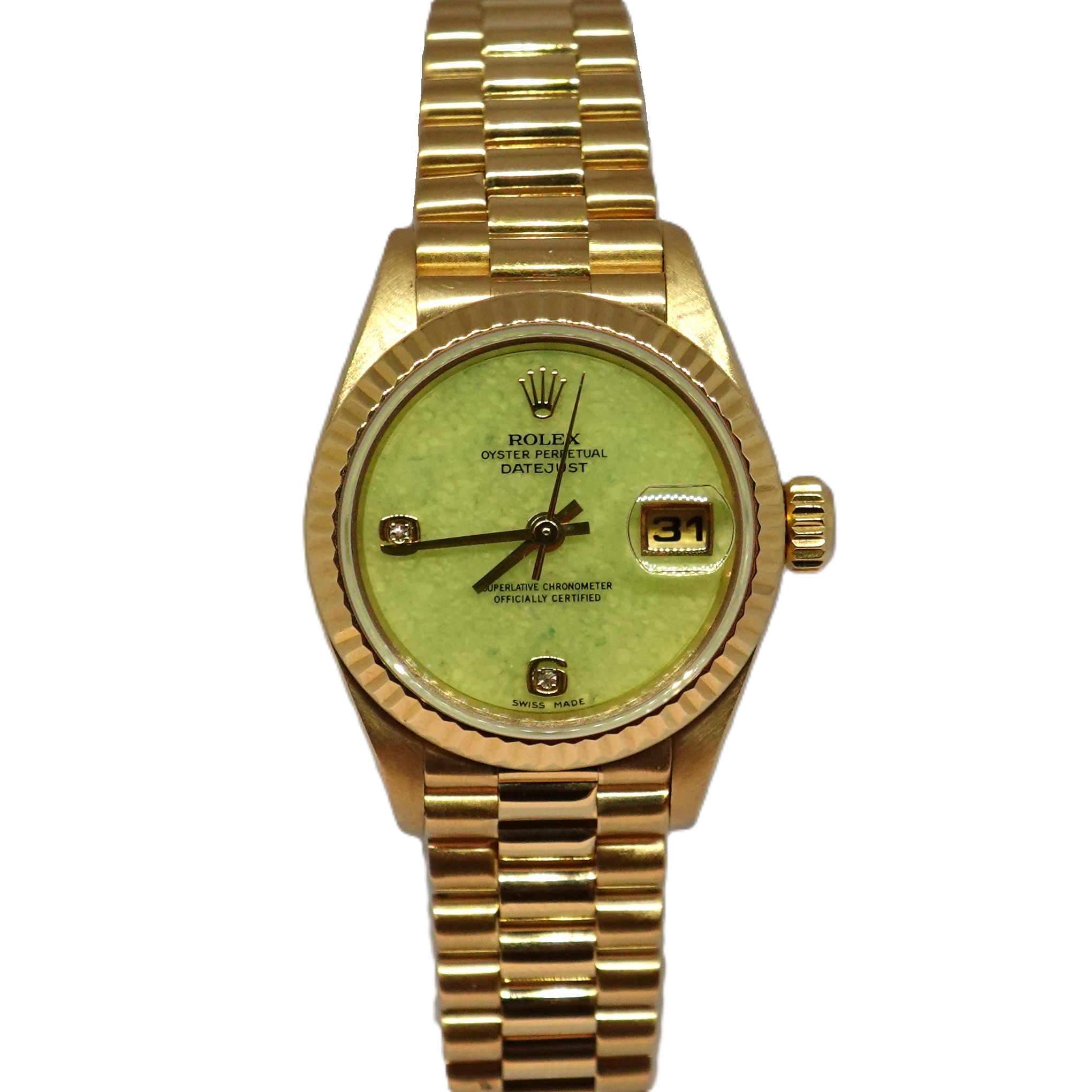 デイトジャスト（Datejust） グリーンジェイド69時ダイヤ文字盤（Green Jade）　Ref.69178 2BR　メーカー保証書付　自動巻　KRS1845