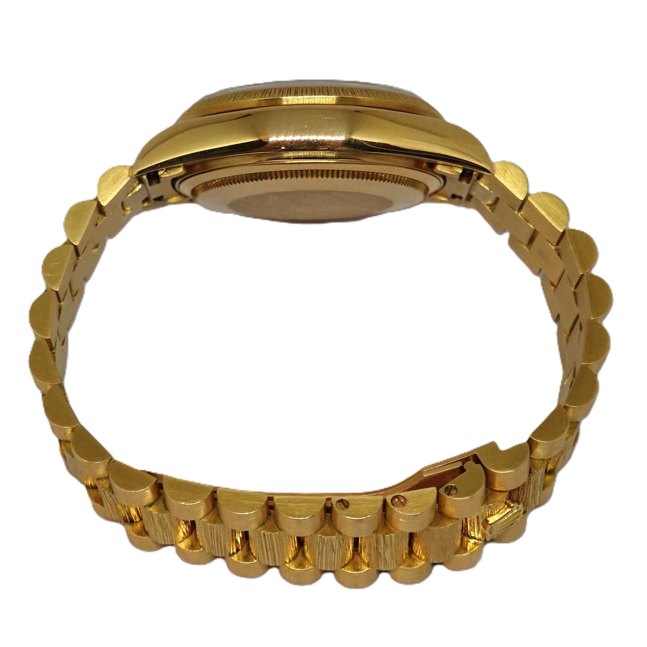 デイデイト（DAYDATE）　黒10P（Black)　バーク仕上げ（Bark Finish）　Ref.18078A　メーカー保証書付　自動巻　KRS1833