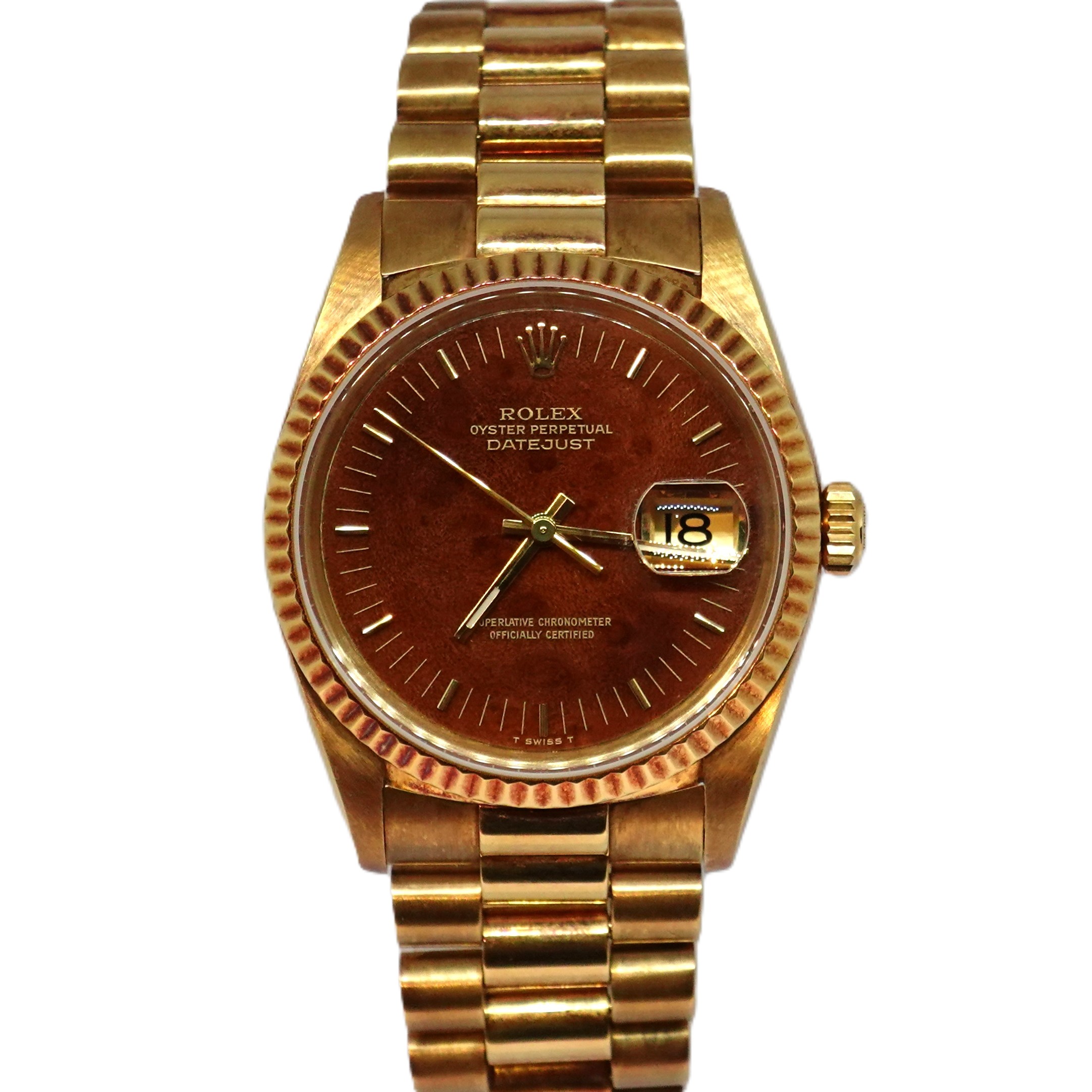 デイトジャスト（Datejust）　ウッド文字盤（Wooden）　Ref.16238　自動巻　KRS1852
