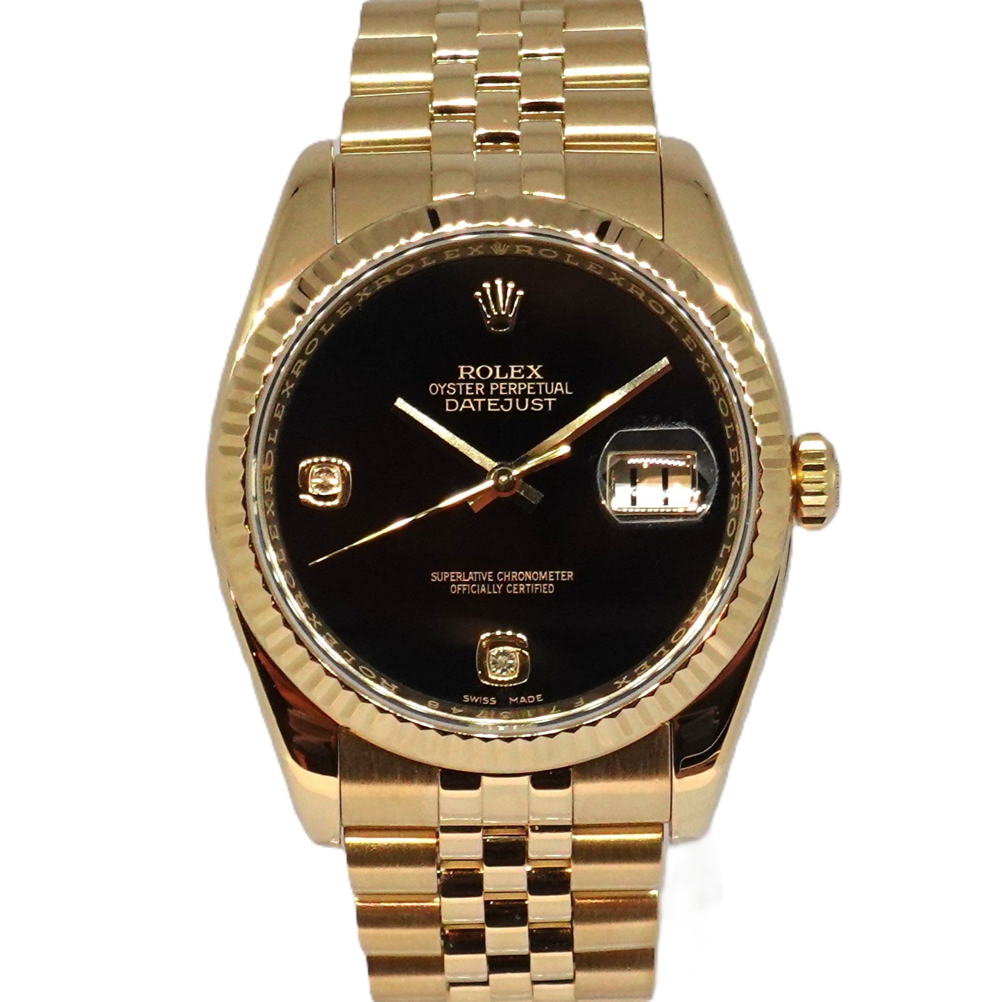 デイトジャスト（Datejust） オニキス69時ダイヤ文字盤（Onyx）　Ref.116238 2BR　メーカー保証書、国際サービス保証書付　自動巻　KRS1896