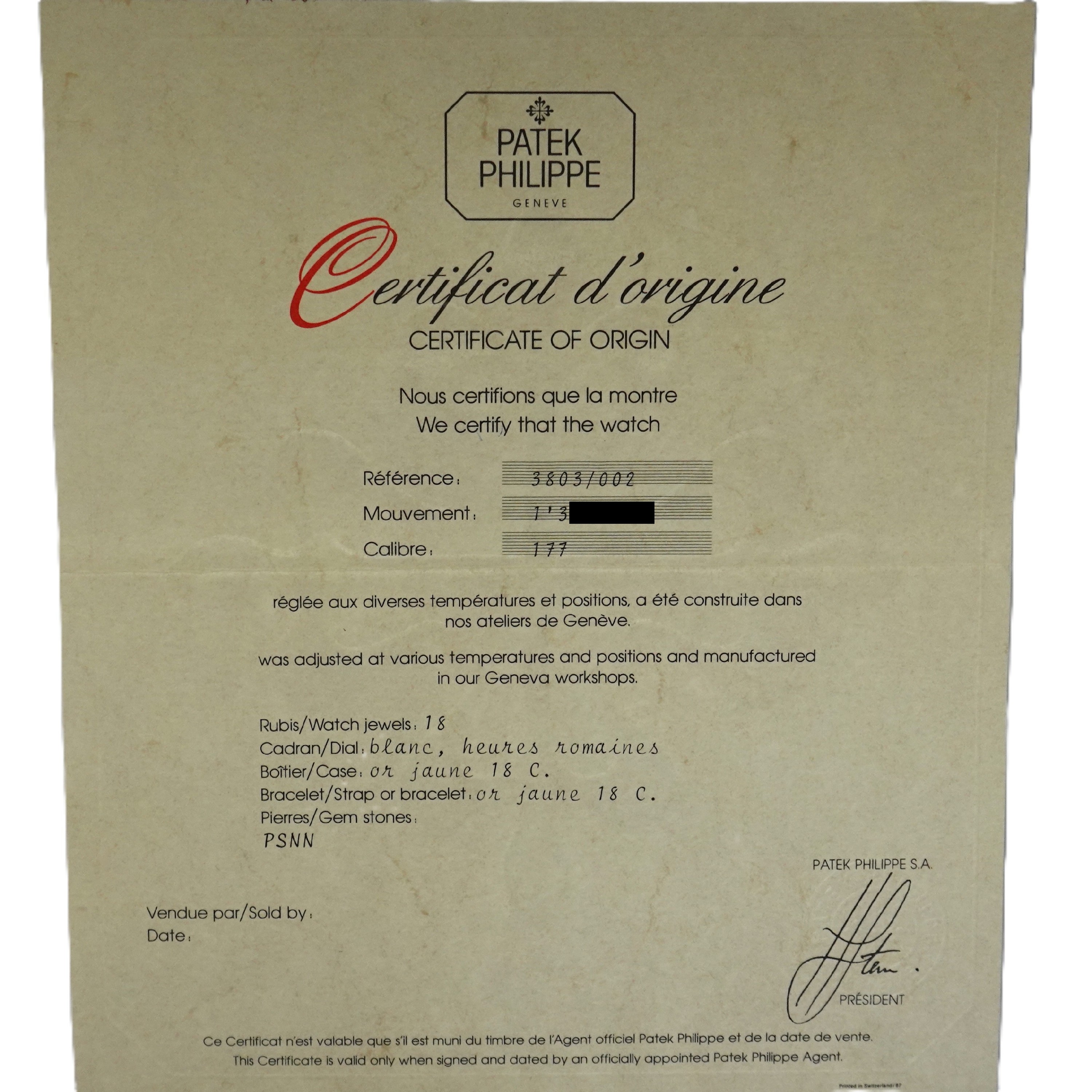 ゴンドーロ（Gondolo）　Ref.3803/002　メーカー保証書、箱付　手巻き　KRS1865