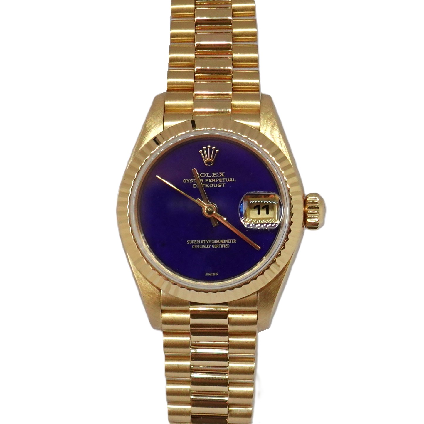 デイトジャスト（Datejust）　ラピスラズリ文字盤（Lapis Lazuli）　Ref.69178　メーカー保証書、国際サービス保証書付　自動巻　KRS2091